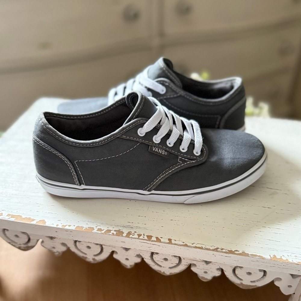 Vans Classic Grey Canvas Sneakers - Picture 2 of 8